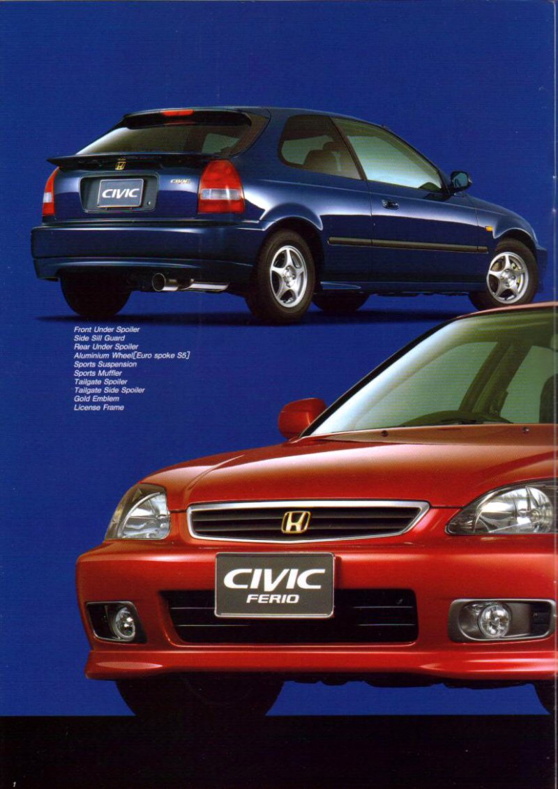 JDM Honda Civic EK Ferio Vi RS Accessory Catalog JDM 